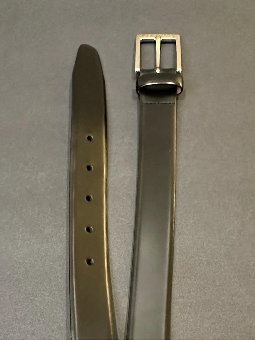 VTG 1990s-2000 Brooks Brothers Classic Black Smooth Leather Dress Belt Italy 40
